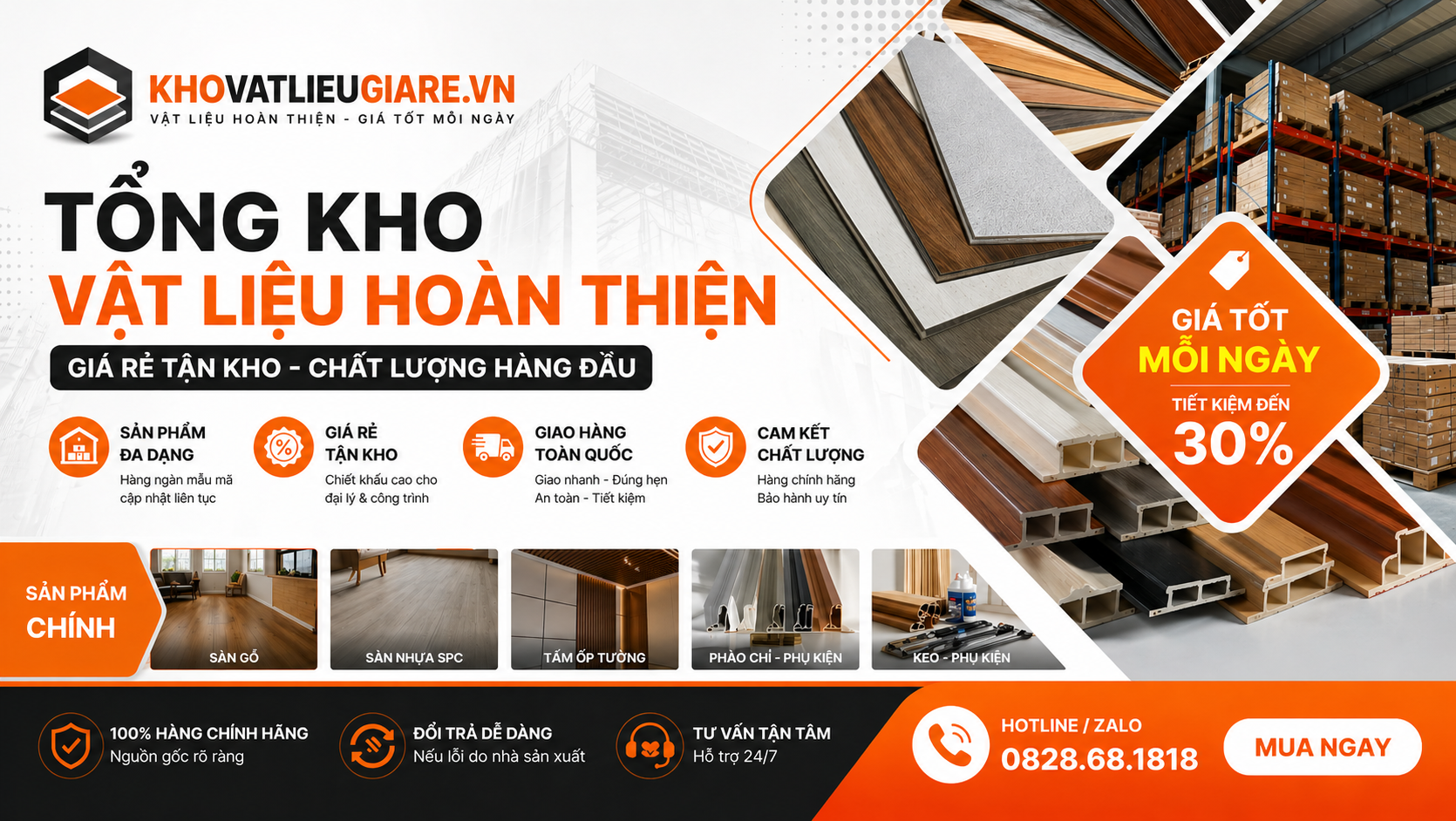 Tổng Kho Vật Liệu Giá Rẻ